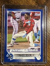 JAZZ CHISHOLM JR FUTURE STARS ROYAL BLUE 2022 TOPPS SERIES 1 CARD #6 YANKEES SP