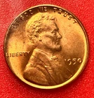 1950-P Lincoln Wheat Cent Penny GEM RED BU From an Original Bank Roll