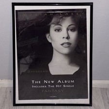 Vintage 90s 1995 Mariah Carey Daydream Original Album Cover Promo Music Poster