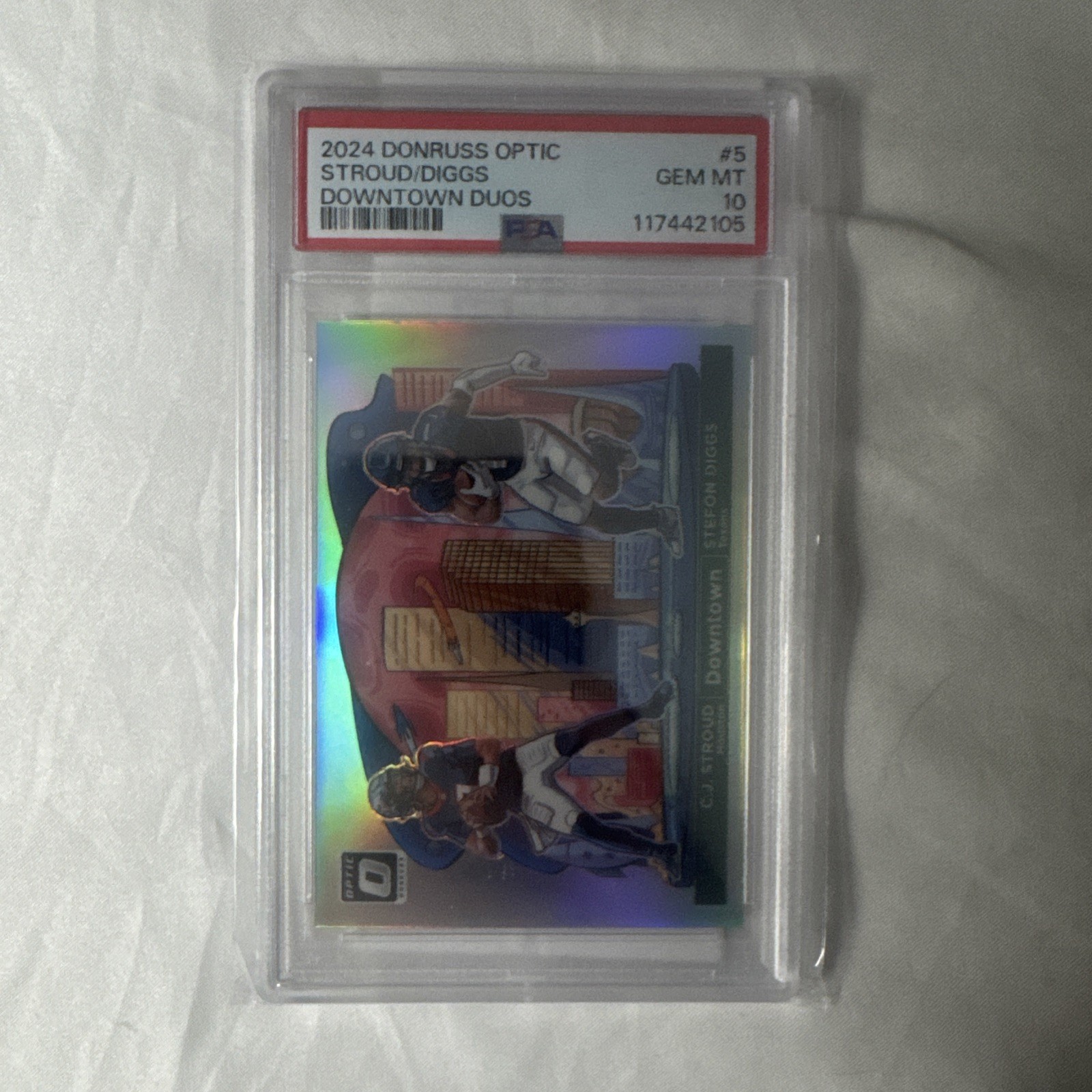 2024 Donruss Optic Downtown Duos STROUD/DIGGS #5 PSA 10 GEM MINT