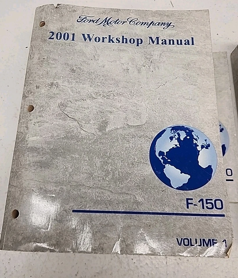 2001 年福特 F-150 车间手册卷 1 & 2 + 接线图书套装电机伴侣 — 第 4/4 张图片