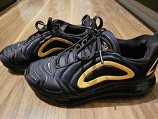 BOYS BLACK AND GOLD AIRMAX AIR MAX NIKE TRAINERS SIZE UK 3.5  AQ3196-014