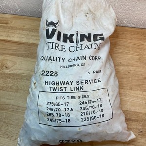 2228 Quality Chain Corp VIKING Ladder Twist Link Tire Chains - One Pair