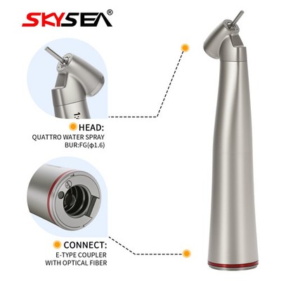 SKYSEA Dental 1:4.2 Increasing 45° LED Fiber Optic Contra Angle Handpiece OR