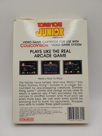 Donkey Kong Junior Jr Colecovision Complete In Box CIB NICE SHAPE! TESTED