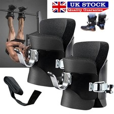 Anti Gravity Inversion Boots Hanging Pull Up Boots for Abdominal Sit Up (Black)
