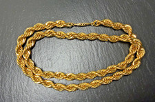 VINTAGE 30" NAPIER GOLD TONE LARGE CHUNKY 182 GRAM CHAIN NECKLACE N929