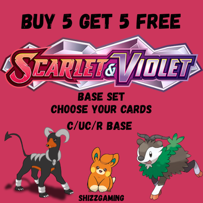 Pokmon SV01: Scarlet & Violet Base Set /198 - C/U/R - Choose Your Cards! |  eBay