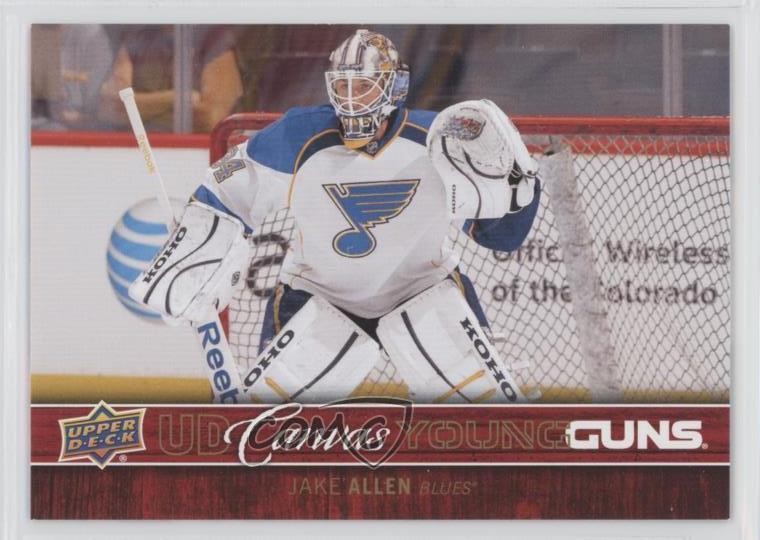 2012-13 Upper Deck UD Canvas Young Guns Jake Allen #C115 i9i