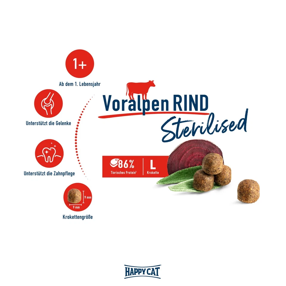 70574 - Sterilised Adult Voralpen Rind - Trockenfutter für sterilisierte Katz... - Bild 2 von 4