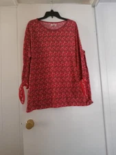  Max Studio 2X  Multicolor Long Tie Sleeve Knit Top Tunic. New Without Tags. 