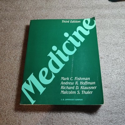 Vintage Medicine 3rd Ed 1991 Fishman Et Al Paperback Green Lippincott Textbook