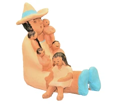 MARGIE Original Vintage Latin American Folk Art Fairy Tale Statue Bust Sculpture