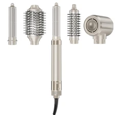 5-in-1 Hot Air Styler – Fast Hair Dryer with Auto Wrap Curlers & Volumizin