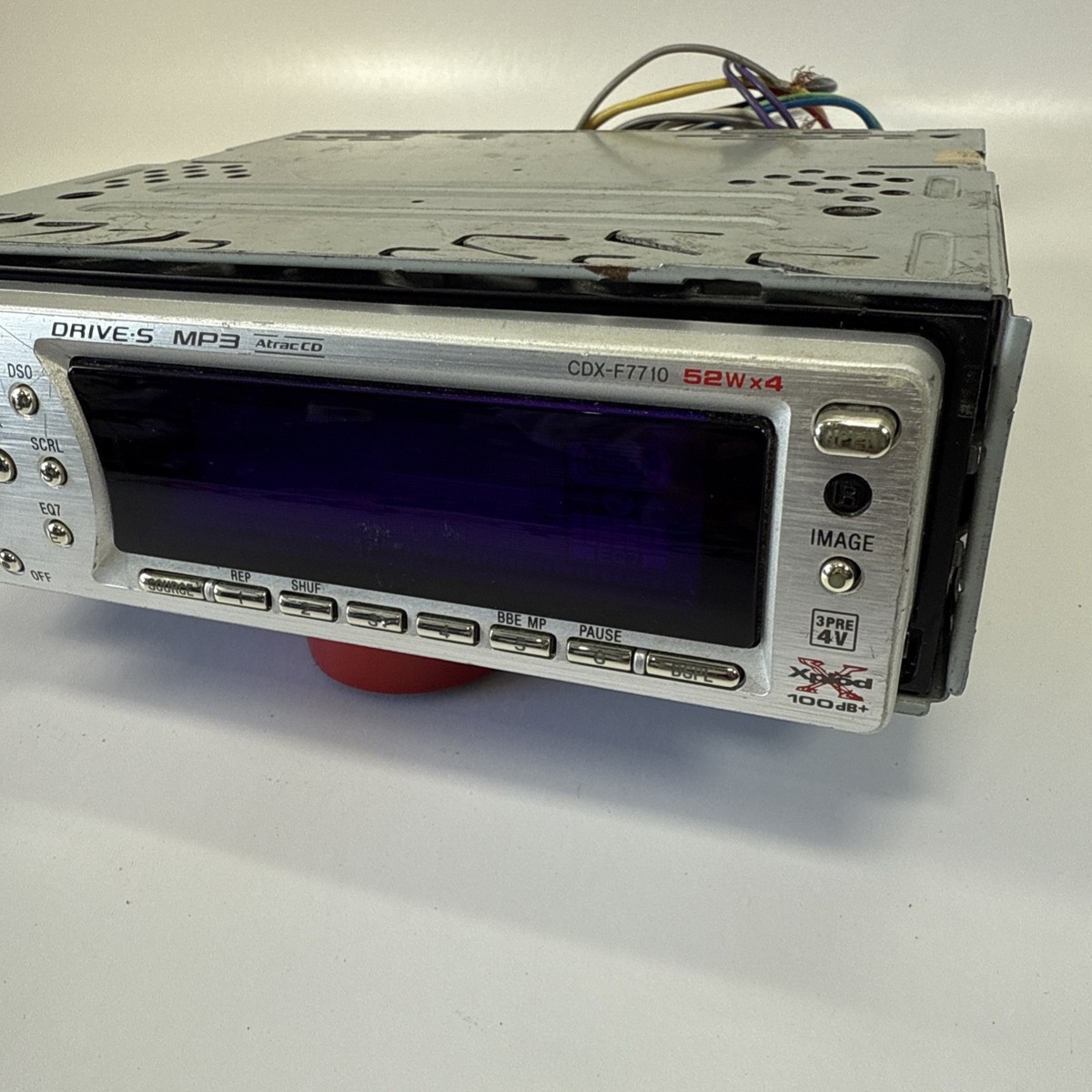Sony CDX-F7710 CD Player EQ7 4V Out Old School Car Stereo GRAPHICS