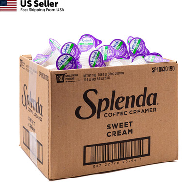 Splenda Sugar Free Sweet Cream Coffee Creamer Cups 180 Count Bulk Case New 