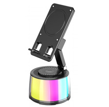 Wireless Induction Bluetooth Speaker, Cell Phone Stand with Stereo Sound and Rec