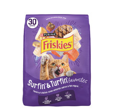 Purina Friskies Surfin and Turfin Favorites Dry Cat Food Flavors of Chicken 30lb 0.87 per pound