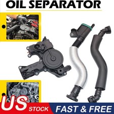 For Audi A3 A4 PCV Valve Engine Crankcase Vent Oil Separator Breather Hose Kit