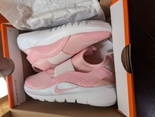Nike Flex Runner 4 PS Unisex Kids Slip-On Sneakers Pink/White US 1