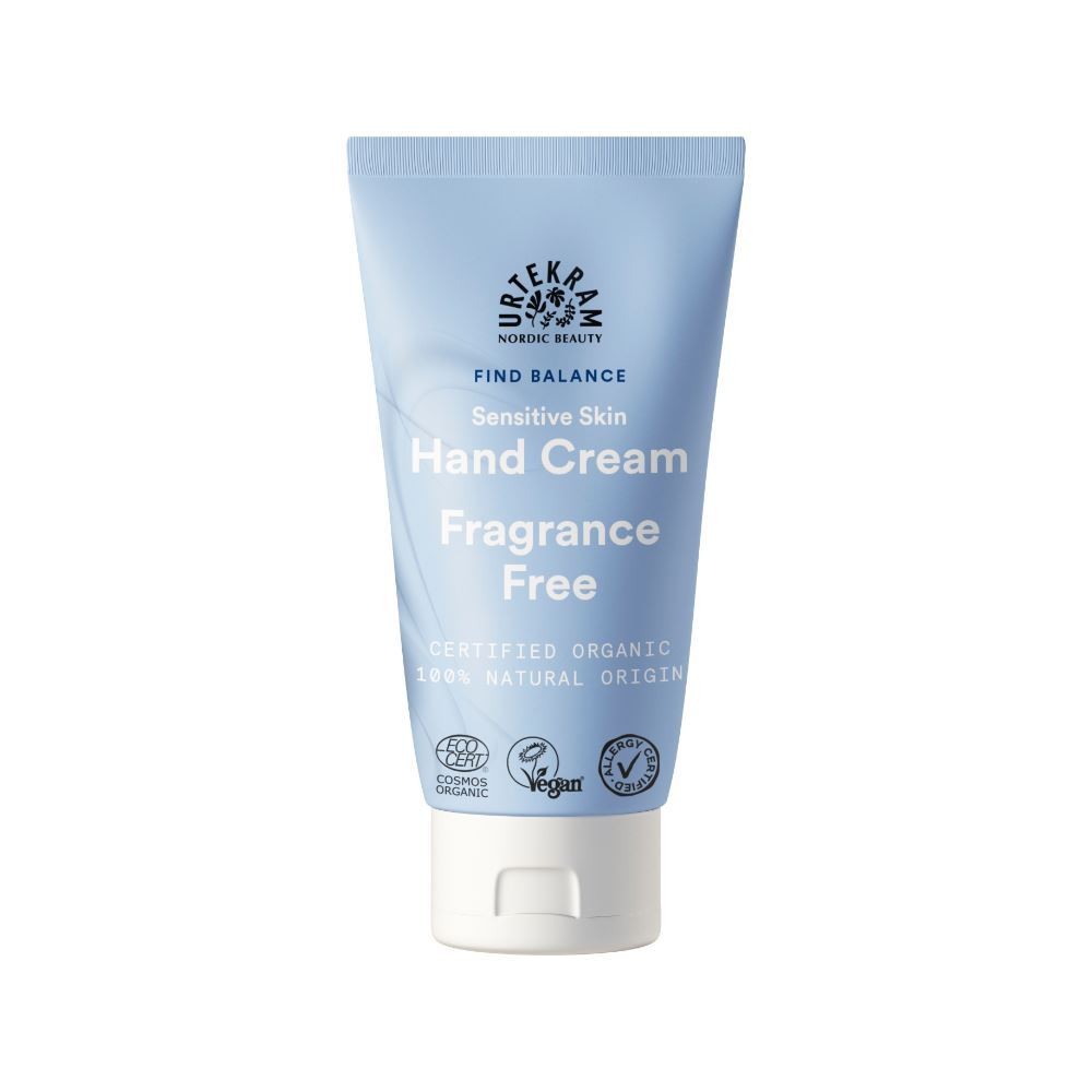 Urtekram Fragrance Free Hand Cream for Sensitive Skin 75ml - 4 Pack - Image 7