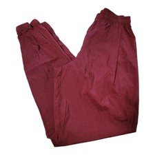 Vintage 90s Nike White Tag Swoosh Windbreaker Track Pants Mens Small Maroon