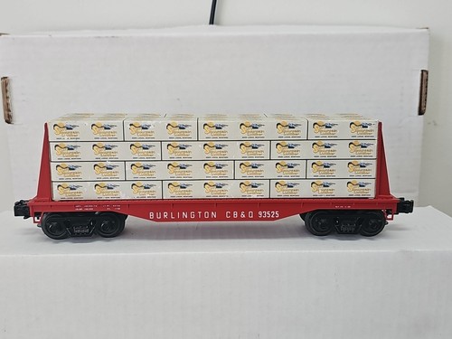 Coche plano Atlas 1004101-2 Burlington con carga de madera. | Condition: Used