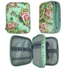 New Crochet Hook Case Without Hooks and Accessories, Zipper LARGE, Light blue