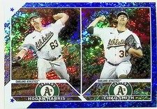 2023 TOPPS UPDATE #US49 HOGAN HARRIS CHAD SMITH ROOKIE COMBOS BLUE FOIL 434/999