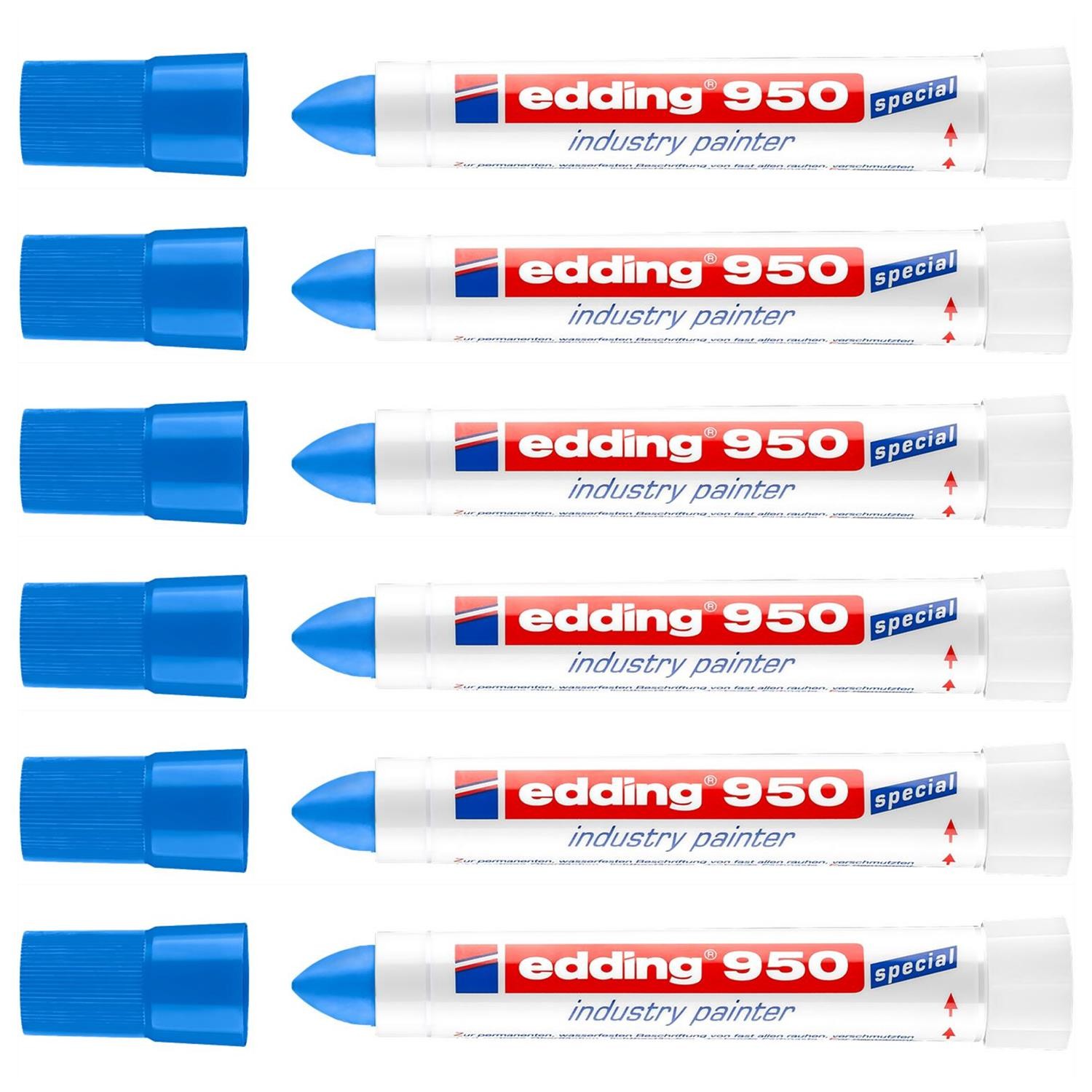 Marqueurs Peinture Spécial Industrie 950 edding Bleu Écrit sous l'Eau