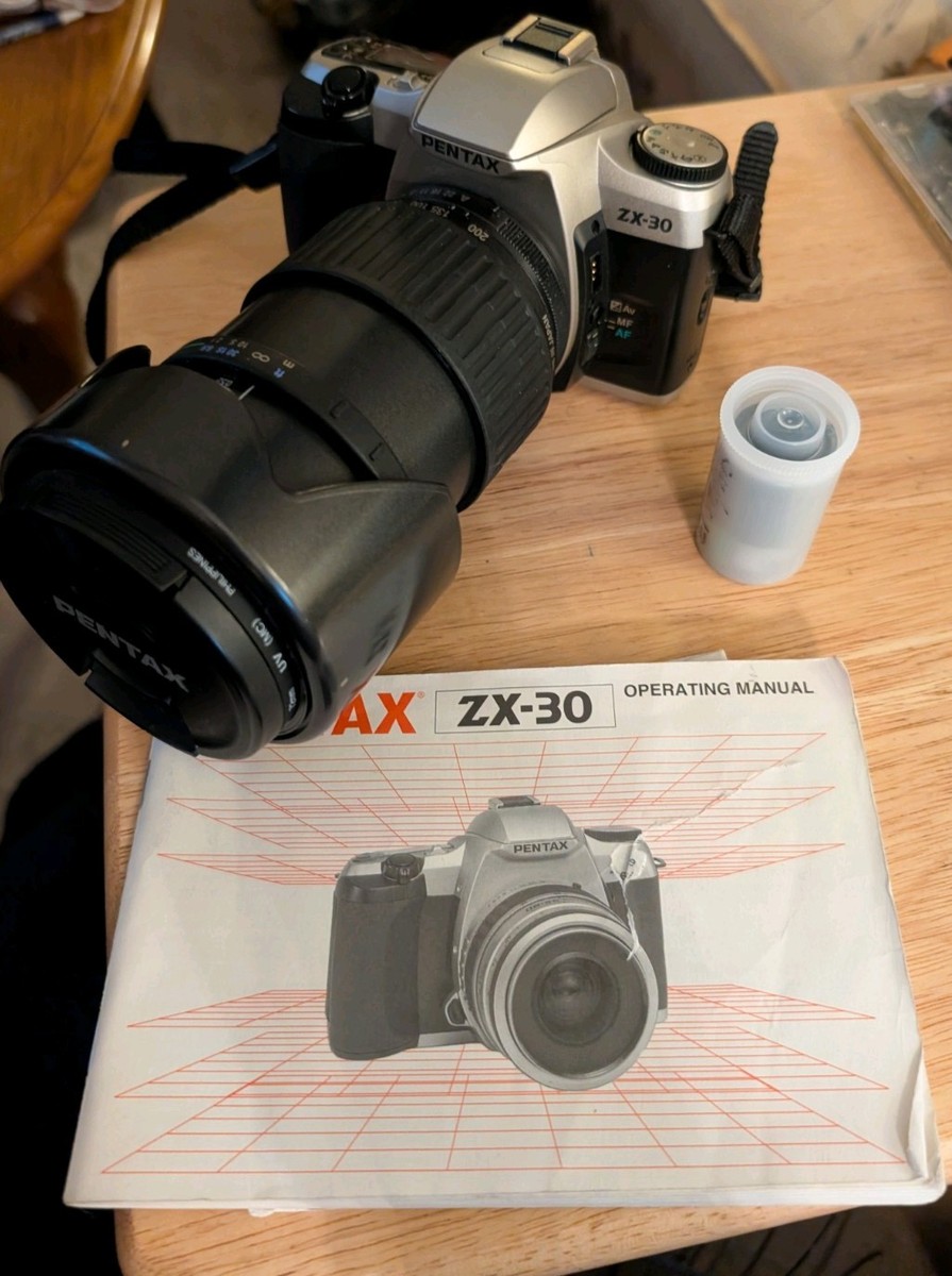 Pentax ZX30 With 28-200 Zoom New CR2 Batteries Vintage Film Camera