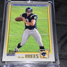 2001 Topps - Drew Brees Rookie Card #328 (RC) San Diego Chargers QB•9. rookie card picture