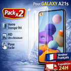 2x Verre Trempé Samsung Galaxy A21S Film Protection Écran 9H Anti-Choc Ultra Rés