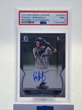 2023 Bowman Chrome Prospect Autographs Ronald Hernandez #CPA-RH (AU, RC) Marlins