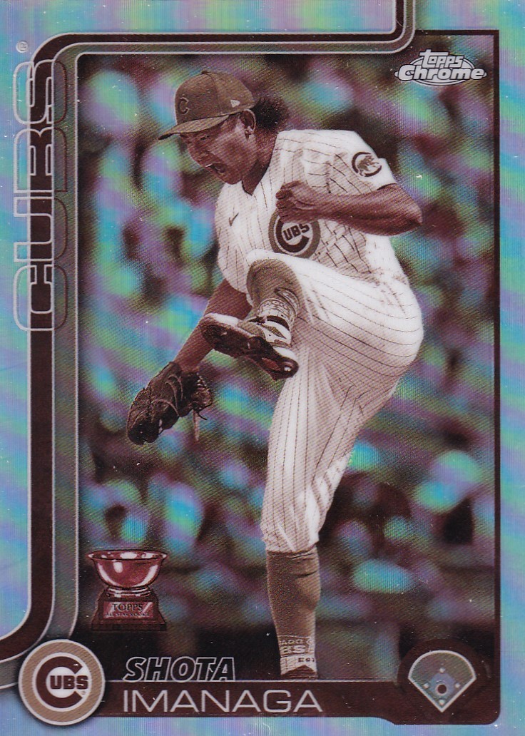 SHOTA IMANAGA TOPPS CHROME SEPIA REFRACTOR CHICAGO CUBS #149 2025 25