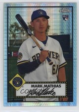 2021 Chrome Platinum Anniversary Mega Box Prism Refractor Mark Mathias #137 1eh5