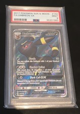 UMBREON GX FULL ART HOLO #142/149 - 2017 ENGLIS POKÉMON SUN AND MOON PSA MINT 9 on eBay