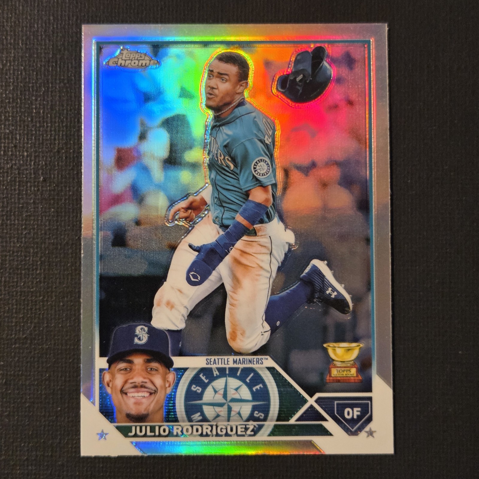 2023 Topps Chrome Julio Rodriguez Refractor #200 Seattle Mariners
