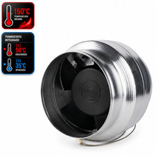 Ventilador Chimenea 150C 100mm Aire Caliente