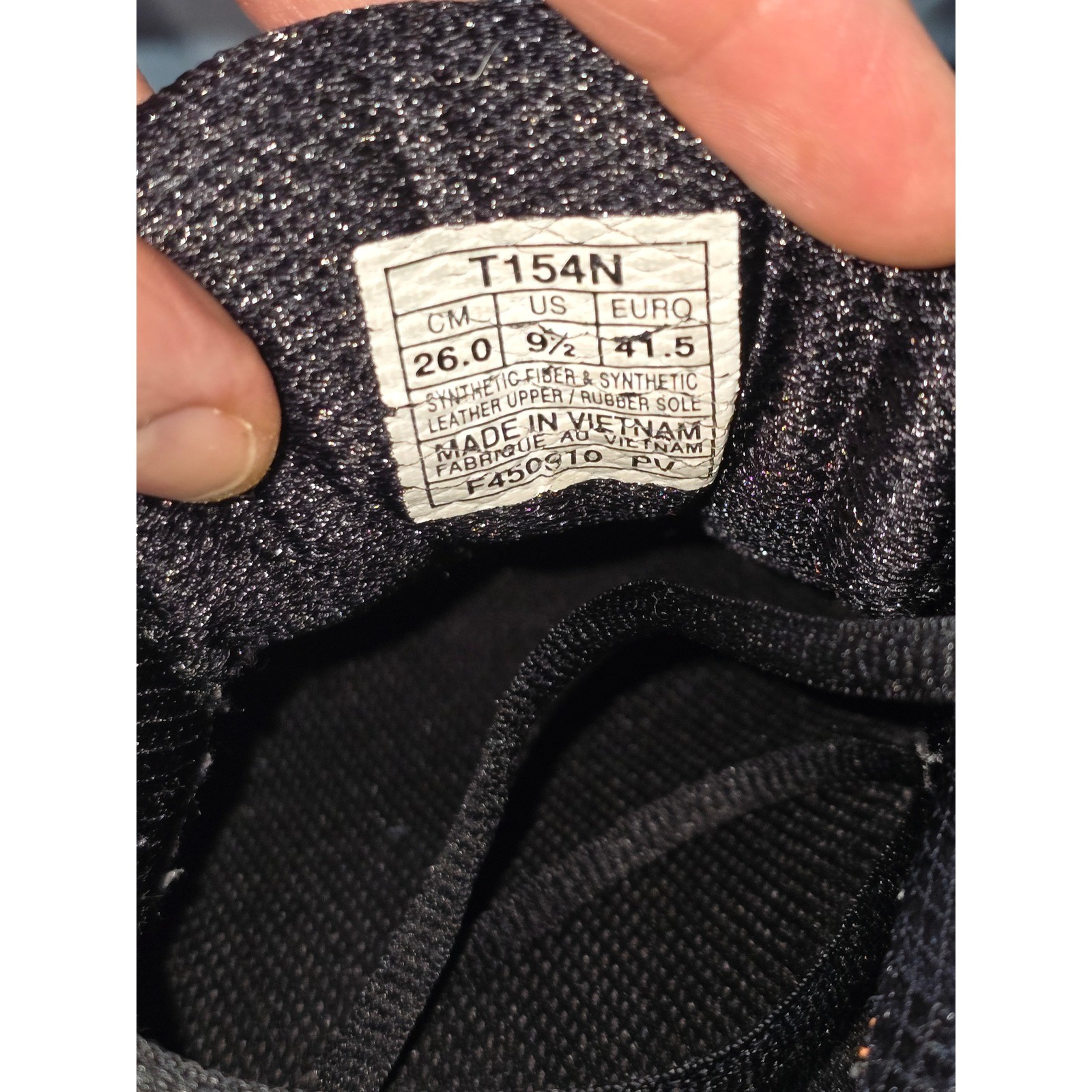 Asics GT-2160 Running Shoes Black T154N Low Top Sneakers Size 9.5 thumbnail 5