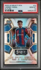 2023-24 Panini Select FIFA Lamine Yamal Future Rookie RC #22 PSA 10 Gem Mint