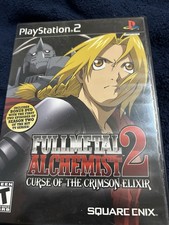 Fullmetal Alchemist 2: Curse of the Crimson Elixir PS2 CIB DVD Anime