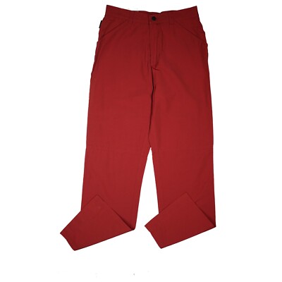 ALBERTO Luis Herren Wander Sommer Outdoor Straight Hose 94 W32 L34 Bordeaux NEU