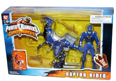 Power Rangers Dino Thunder Blue Raptor Rider with Ranger New Factory ...