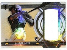 2021 Topps Triple Threads Ke’Bryan Hayes 2/9 gold patch rookie card Pirates