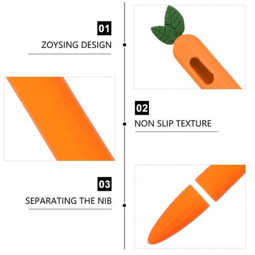 Stylus Pen Cover Karotten -Silikon -Schutzabdeckung für Bleistift 2 kompatibel - Zdjęcie 11 z 12