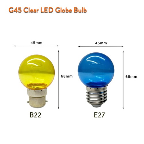 Led Bulb Colorful Translucent Shell Lamp Lampada Plastic Globe Lamps Covers B22 - Picture 2 of 19