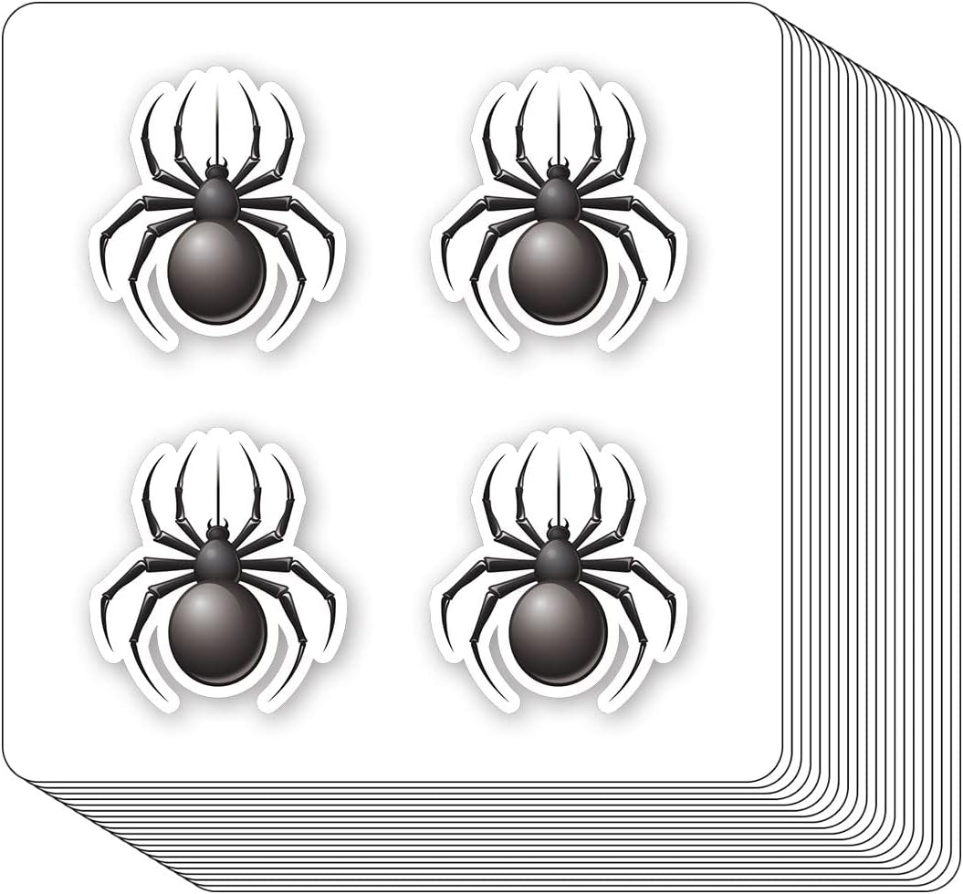 Spider Stickers 1In for Scrapbooking, Arts, Craft, Kids DIY, Journals 80-Pack