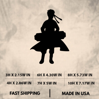Naruto|silhouette|Anime|Vinyl Sticker|Decal for Window|Laptop|Car|tablet|phone
