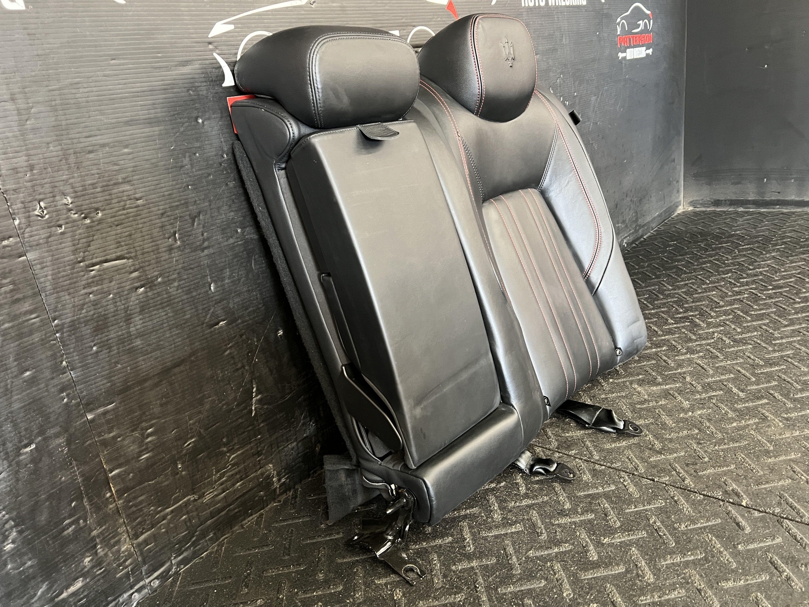 2017 MASERATI GHIBLI BLACK LEATHER REAR DRIVER LEFT TOP BACK UPPER SEAT CUSHION